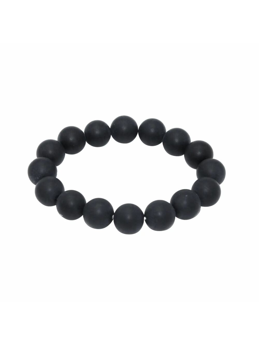 🔴 Bracelet - Matte Black Onyx 12mm.